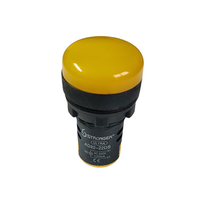 LED Indicator 22.5 mm yellow