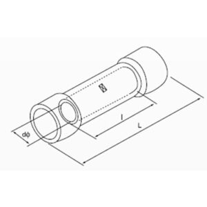 BV-SERIES INSULTAED Cable Lugs diagram