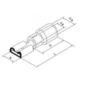 FDD-SERIES INSULTAED Cable Lugs Diagram