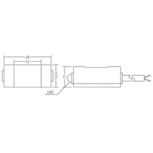 ST-CS1-U Magnetic Sensor diagram