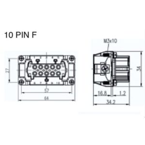 [ST-HDC-HE-010-1] -10PIN F