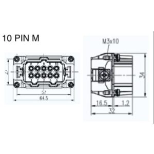 [ST-HDC-HE-010-1] -10PIN M