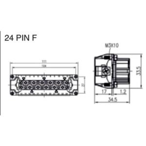 [ST-HDC-HE-024-1] -24PIN F