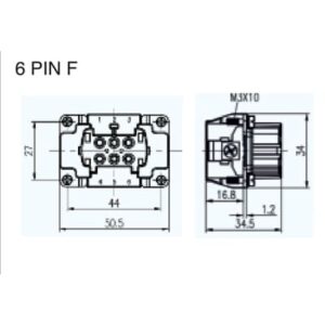 [ST-HDC-HE-006-1] -6PIN F