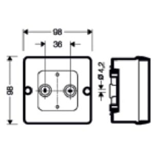 Waterproof Heavy Terminal Junction Box D9045 diagram