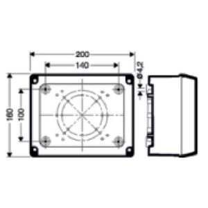 Waterproof Heavy Terminal Junction Box D9255 diagram