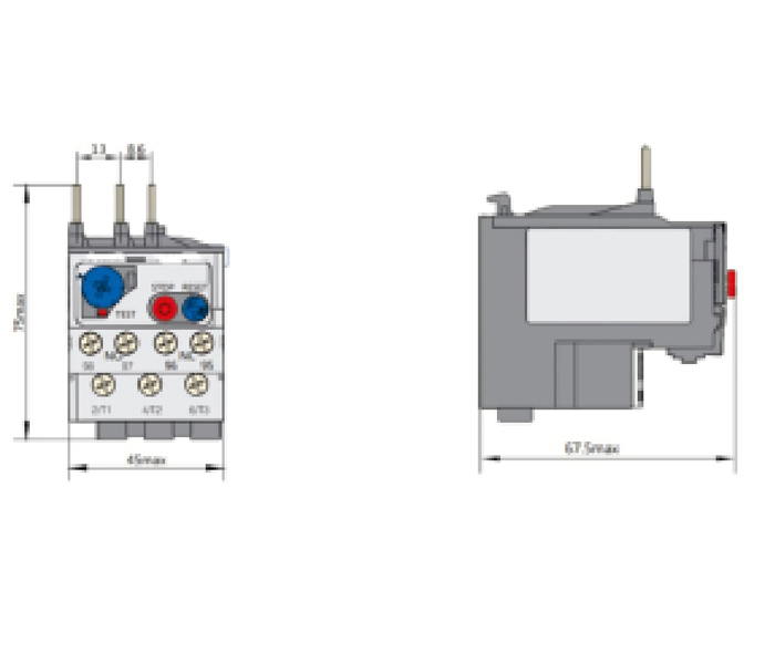 THERMAL OVERLOAD RELAY diagram