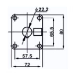 Empty Box 1 Hole diagram